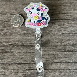 Cow badge reel
